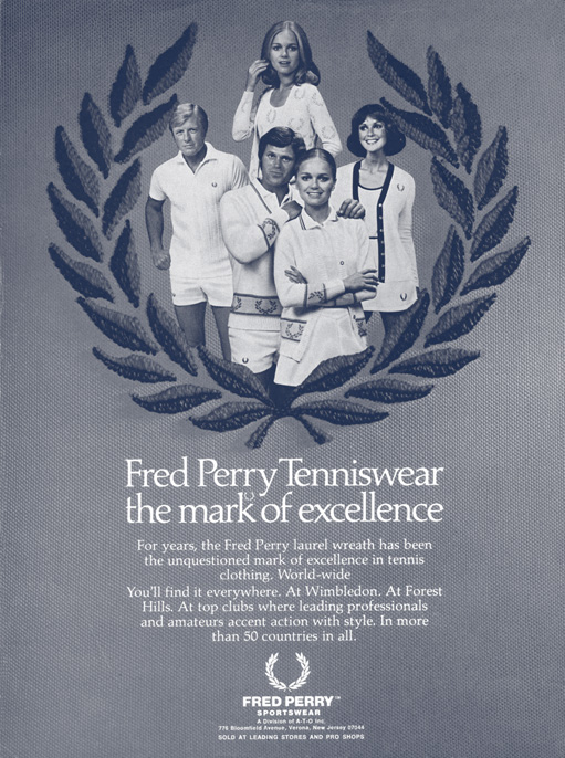 Marca de Excelência da roupa de ténis Fred Perry