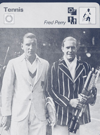Fotografía de un torneo con Fred Perry